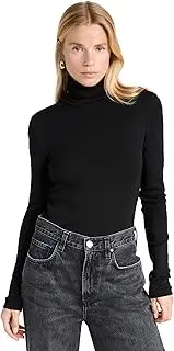 [Splendid] 1x1 Rib Long Sleeve Turtleneck Tee T-Shirt