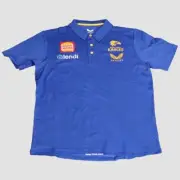 West Coast Eagles AFL 2022 Castore Media Polo Royal Size S-5XL!