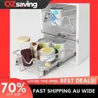 wire baskets kitchen storage silver 300mm durable easy install 0478