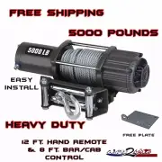 5000 LB Pound WINCH KIT ATV QUAD UTV SXS MUV Can Am Commander Maverick Max 10