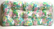 Resort Spa Patio Wicker SETTEE Cushion ~ Charleston Floral ~ 21 x 43 x 5.5 NEW