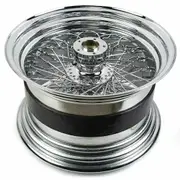 TDR 18" x 10.5" Chrome Rear Wheel Rim for Davidson FLSTC Fat Boy Chopper - Custom Application Wheel