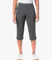 NEW Columbia Women's Anytime Casual Active Fit Pull On Capri Grey Size XXL