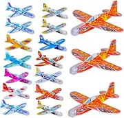 CHICAMPERA 32Pcs Planes Colorful Hand Throwing Gliders for Present for Boys Lightweight Outdoor Plaything Enhances Parent Interaction
