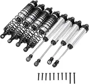 RC Metal Shock Absorber Set Front Rear UDR Aluminum Alloy Damper Compact Lightweight (黒)