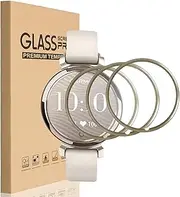 [3 Pack] for Garmin Lily 2 Screen Protector, 3D Curved Full Coverage Black Edge Anti-Scratch Anti-Bubble HD Clear Flexible Protective Film for Garmin Lily 2 2024 (Gold)