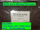 DAMASK STRIPETwin Sheet Set400 Thread Ct100% CottonChocolateNEW IN BOX
