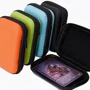 4 Playing Card Case, Card Game Holder Case, U'NO Carry Case, Zippered Small Bag Travel Makeup Carrying Case, Card Poker Trinket Storage Box Portable Dustproof Waterproof Storage Box, Random Color