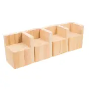 4 Pcs Increase Support Legs Bed Risers Furniture Height Extenders