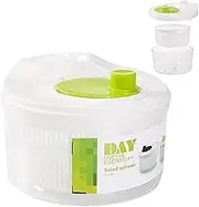 Vegetable Spinner - Fruit Cleaner Spinner | Manual Odorless Harmless Salad Spinner with Drain Vegetable Dryer | Lettuce Dryer Dehydrator Detachable Fruit Spinner for Hotels Kitchens Restaurants