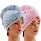 Microfiber Hair Towel Wraps for Women [2 Pack] Quick Dry Anti-frizz Head Turb...