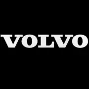 (Set of 2) Volvo -Vinyl Decal Window Car Truck Laptop Sticker White 1.5”x4”
