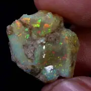 15.70 Ct Multi Fire AA+ Opal Rough Natural Ethiopian Opal Raw Welo Opal Gemstone