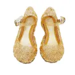 公主鞋 GOLD BAJUKIDDIE 玻璃鞋服裝兒童派對禮服