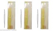 Lot 10 BIG EYE NEEDLES ~Bead work ~ Crafts ~ Sewing E-Z to thread 2-1/8" LONG