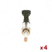 4 x Bosch Fuel Injectors for Nissan Juke F15 DIG-T 1.6L 140kW MR16DDT 2010-ON