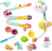 CUTE STONE Bath Toy Bathtub Toy with Shower, Rubber Duck and Assembly Water T...