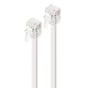 15M Rj12 Telephone Cables 6P 6C Male To Male