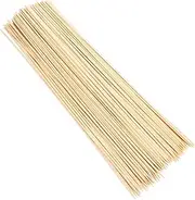 2Packs Bamboo Skewers for Meat Disposable Roasting Sticks Durable BBQ Skewers for Grilling Crafts Outdoor Events Safe