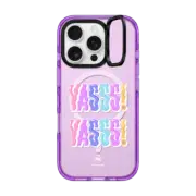 iPhone 16 Pro Impact Ring Stand Case MagSafe Compatible Yass Colorful Typography