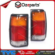 Set Pair LH+RH Tail Light Black For Ford Courier PC PD Mazda B Ser Bravo UF Ute