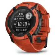 Garmin Instinct 2X Solar Rugged GPS Watch Flame Red 010-02805-11