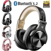 OneOdio Bluetooth Over-Ear Headphones with Mic Wireless amp; Corded Dual-Mode Headphones for Drum Piano PC Phones Laptop-72 Hours Playtime