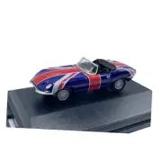 Union Jack British Flag Jaguar E Type Diecast car 1:76 OO Scale Model