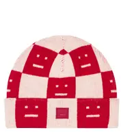 [Acne Studios Kids] Acne Studios Kids Face wool beanie Y 8 red