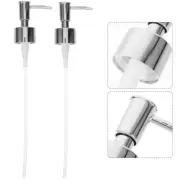 2 Pcs Pump Head Shampoo Conditioner Dispenser Travel Foaming Soap Dispensers