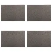 4x Maxwell & Williams Table Accents Leather Look Placemat 43x30cm Mosaic Taupe