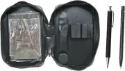 EXPVC-ER15B-HS301S Zipper Case, Ultra Fine Retractable Eraser Black and Extruded