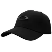 Oakley Tincan Cap Mens Size L/XL Black Carbon Fiber Logo Flex Fit Sports Hat