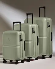 [Antler] Expandable Carry-on Luggage Set in Clover Green - Single Stripe