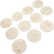 ifundom 11 Pcs Pregnancy Milestones Milestone Months Milestone Babies Announcement Milestone Cards Pregnancy Announcements Monthly Milestone Names Wooden