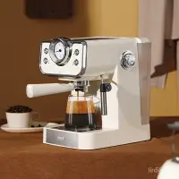 在飛比找蝦皮購物優惠-複古意式磨豆機 濃縮咖啡機 傢用小型咖啡機 全半自動咖啡機 