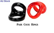 Cock Ring Erection Aid Sling Men Sex Toy Penis Ring Silicone Ball Tugger
