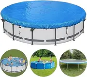 SIHAIAN Trampoline Cover- 10-15 Ft Trampoline Protective Cover, Easy to Install Trampoline Weather Cover, Waterproof Trampoline Covers, Anti-UV, Snow, Dust-proof Trampoline Cover (15FT Blue)