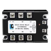 3 Phase Solid State Relay SSR-40AA AC to AC (Input 70-280VAC to Output 24-480...