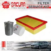 Sakura Oil Air Fuel Filter Service Kit for Volvo 740 2.3L 4Cyl 760 ULP 2.8L V6