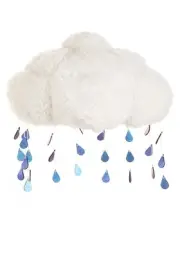 Adult Light-Up Rain Cloud Sherpa Hat