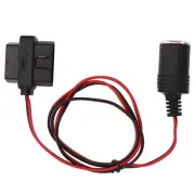 OBD2 Cigarette Lighter Socket Adapter 16Pin T Head Female Connector Power Co JJS