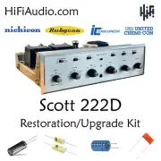 Scott 222D tube amplifier restoration repair upgrade rebuild kit capacitor