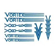 Vortex - Stripes - BLUE - DIECUT Decal set - old school bmx