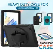 For Samsung Galaxy Tab A8 10.5" X200 Hand Strap Case Heavy Duty Shockproof Cover