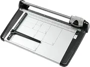 Heavy Duty Rotary Paper Trimmer, A4/A3/A2 Commercial Manual Precision Paper Cutter, 15 Sheet Capacity, Dual Guide Bar, for Photo Paper, Film, Office Paper, PVC