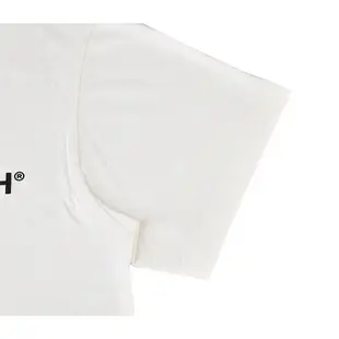 AMBUSH字母LOGO純棉短袖T恤(男裝/白x黑字)