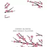 CHERRY BLOSSOM 2020 WEEKLY PLANNER: BLOSSOM BRANCHES ON WHITE DATED CALENDAR NOTEBOOK; GET STUFF DONE WITH GOALS IMPORTANT DATES AND TO-DO LISTS