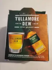 TULLAMORE DEW IRISH WHISKEY SHOT GLASS NEW WITH BOX