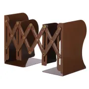 Adjustable Bookend File Magazine Rack Bookshelf Organizer Binder Holder